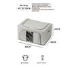 Storage Box with Steel Frame Oxford Foldable  Dustproof Large Capacity Down Jacket Quilt Clothes Wardrobe Space Saving Organiser