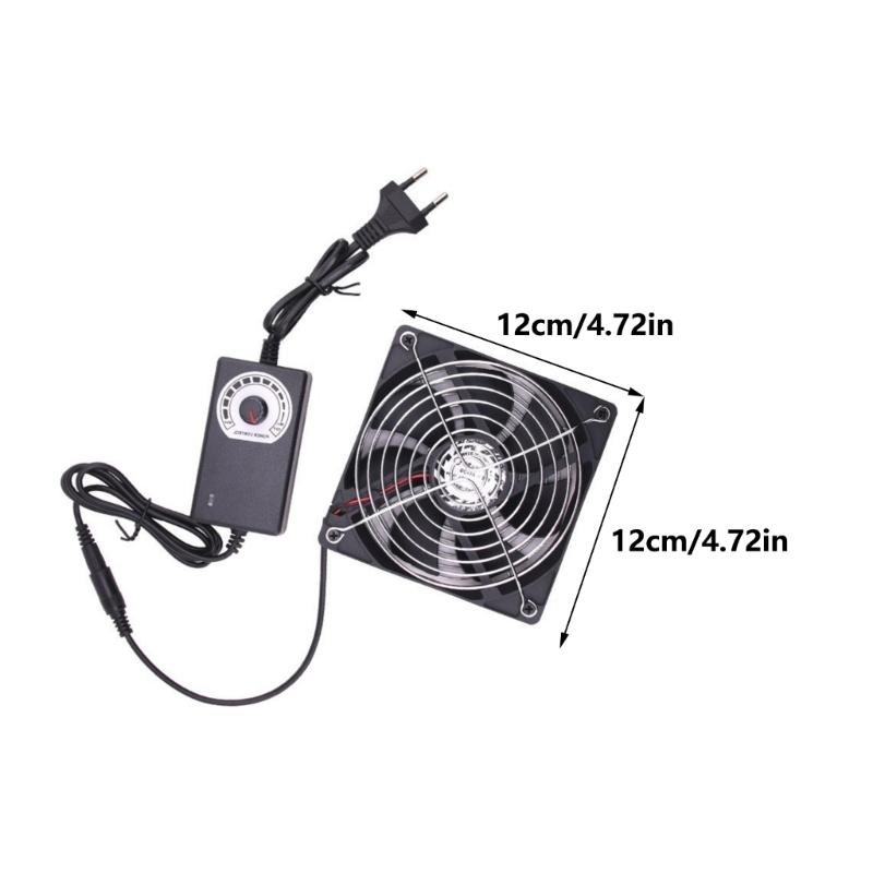 120mm Case Fan 12V PC Fan Computer Fan Adjustable Wind Speed PC Fan 220V 240V Fan 2750RPM Fan for PC Laptop