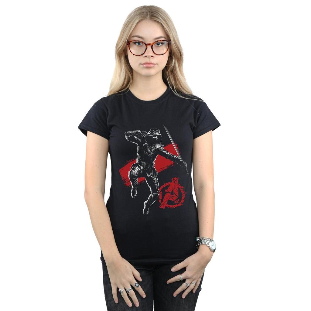 Marvel Womens/Ladies Avengers Endgame Mono Ronin Cotton T-Shirt