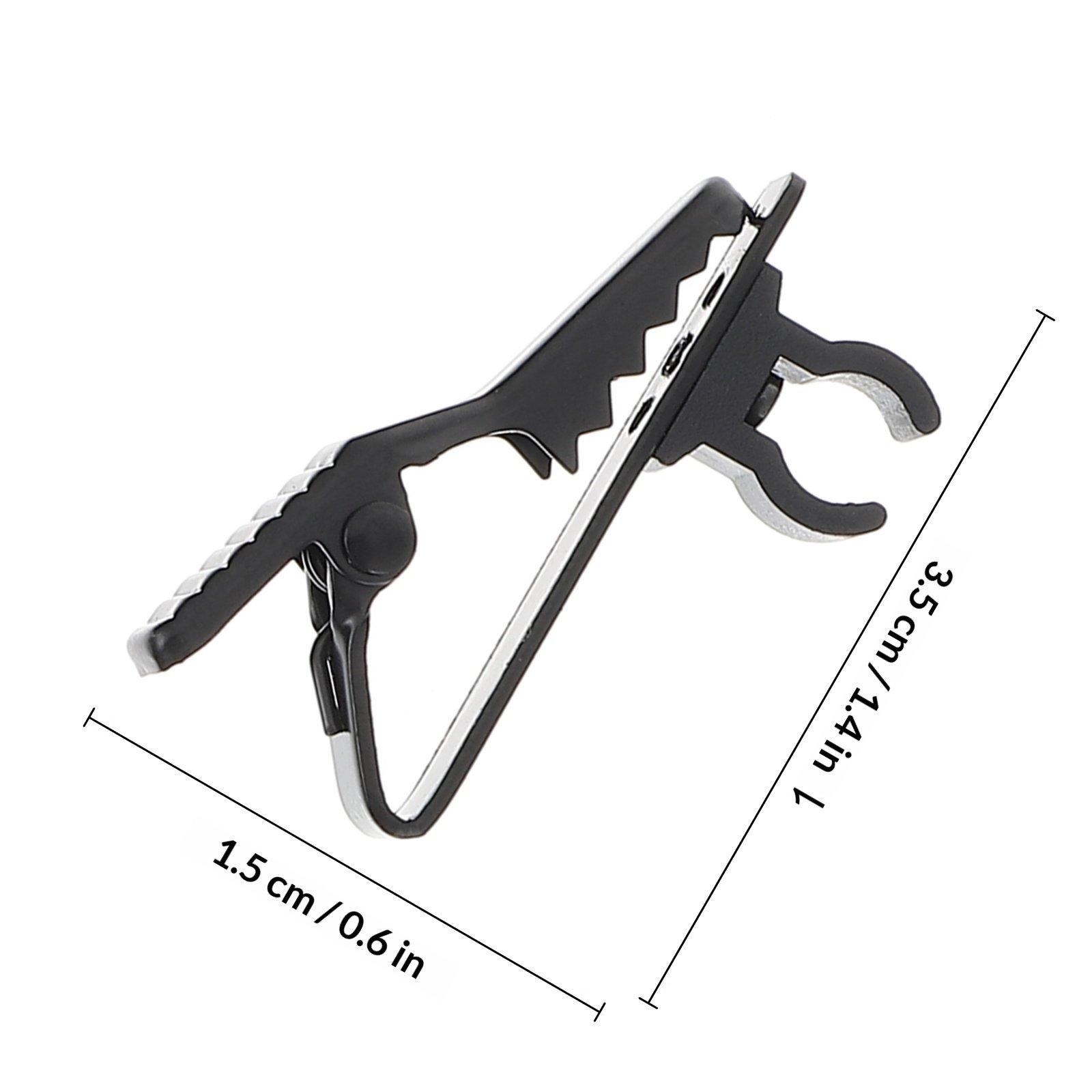 10Pcs Sturdy Iron Mic Clip Collar Mount for Lavalier Microphones Portable Lightweight Lapel Holder Microphone Accessories Set