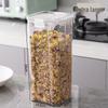 Sealed Transparent Kitchen Jar for Dry Goods, Snacks, Grains, Cereals & Nuts - Moisture-proof & Dust-proof Storage