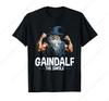 Gandalf Il Muscoloso Non Dovrai Digiunare Divertente Maglietta da Palestra Fitness