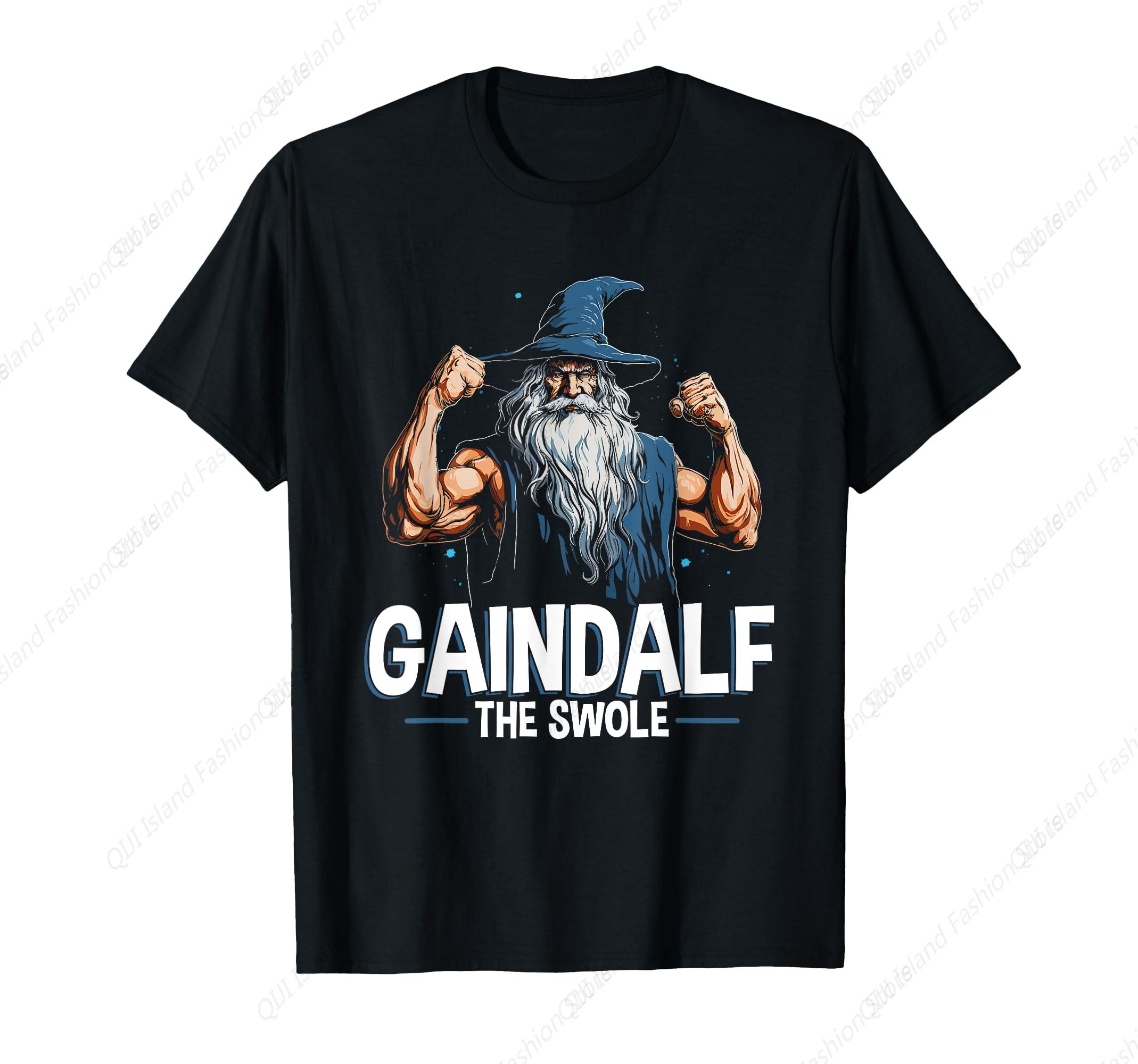 Gaindalf The Swole You Shall Not Fast Funny Gym Fitness TShirt S