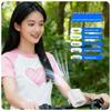 Portable USB Rechargeable Hanging Waist Fan with Umbrella Clip, High-Speed Turbine, and Adjustable Speeds
