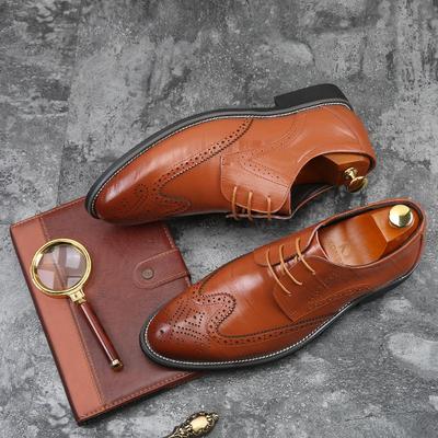 2024 2024 Męskie buty typu Wingtip Oxford ze skóry Brogsy Męskie buty wizytowe Klasyczne buty biznesowe formalne dla mężczyzn Zapatillas Hombre