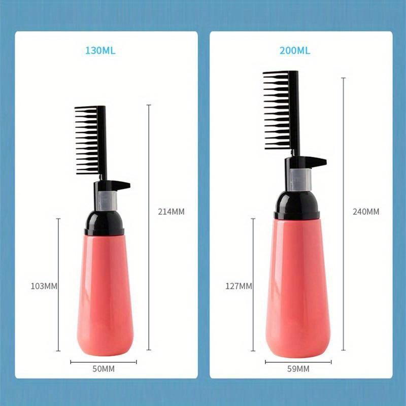 1Pcs Hair Colouring Comb Empty Hair Dye Bottle With Applicator Brush Shampoo Applicator Bottle Dispensing Hair Coloring Styling Tool
