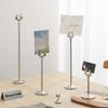 Stainless Steel Name Card Holder Stable Base Menu Standing Table Number Holder  Table Accessories