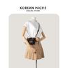 New Korean Version of Niche Design Woven Bag, Simple and Versatile, High-end Sense, Crossbody Shell Bag