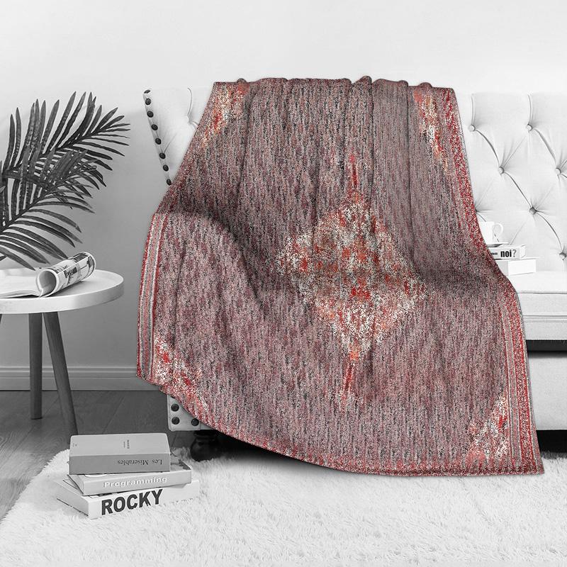 Moroccan Tribal Kilim Rug Vintage Handmade Wool Area Rug Cotton Bed Throw Blanket Decorative Cushion Cover