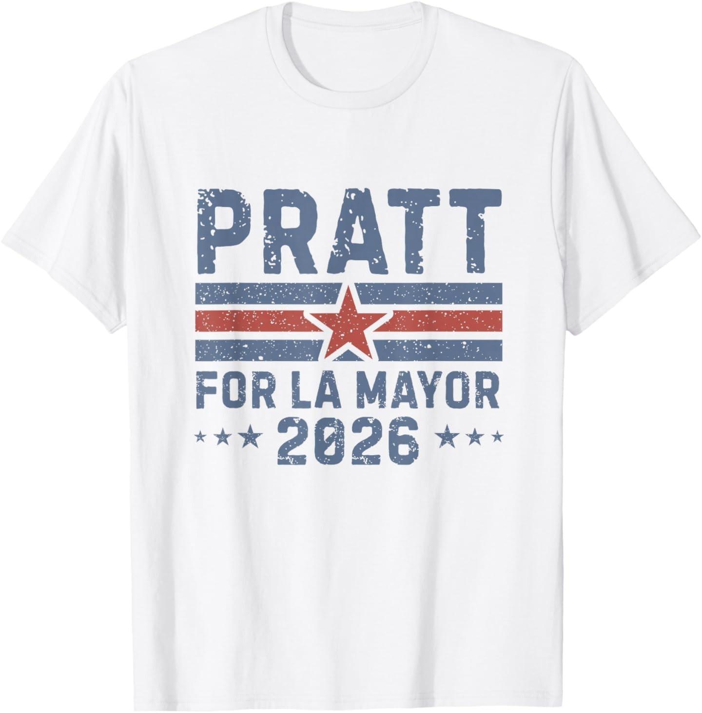 Pratt for Mayor of Los Angeles 2026 - Vintage T-Shirt S разноцветный