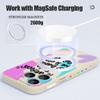 Magnetic For Magsafe Case For iPhone 17 Pro Max Colorful Lucky Letter Print Soft Silicone Phone Back Cover For iPhone 16 15 14 13 Pro Max 16e 17e