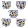 BLUE TEE GOLF California Mallet Putter SMAILE PINBALL Cover, & (Navy/White)