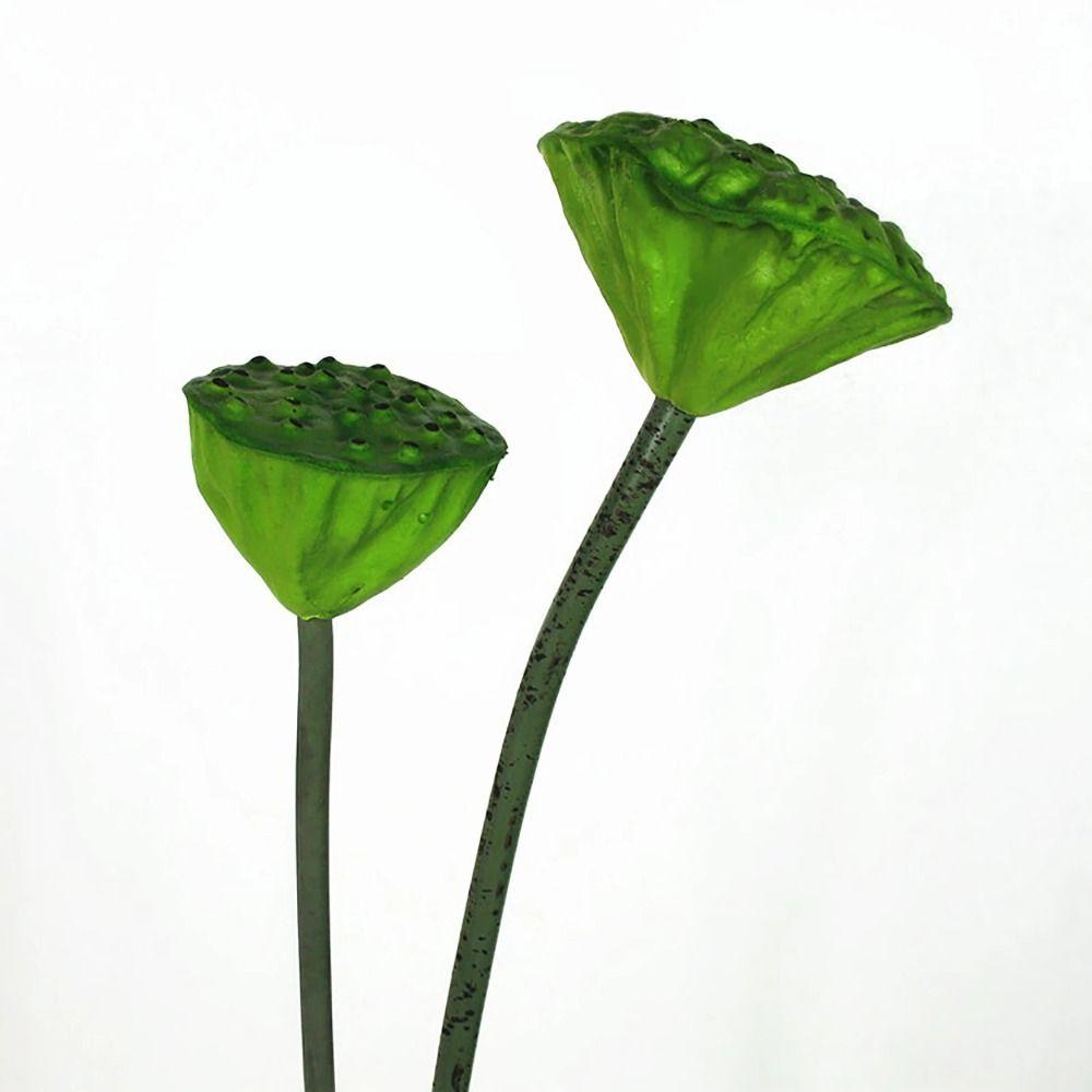 Romantic Artificial Lotus Handmade Fake Lotus Branch Simulation Lotus Leaf  Balcony