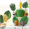 Summer Hawaiian Faux Tropical Leaf Set With 41 Pieces For Beach Party Home Decor