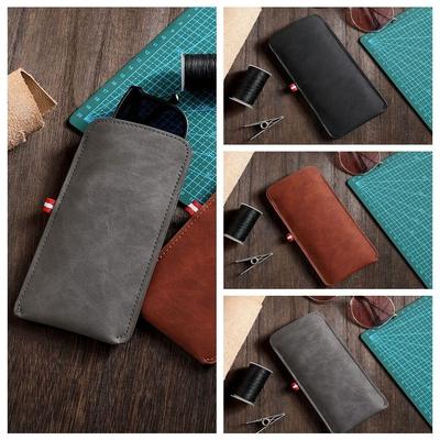 Inner Velvet Surface Glasses Bag Fashionable Rectangle Soft Glasses Cover Portable PU Leather Glasses Pouch Home/Outdoor
