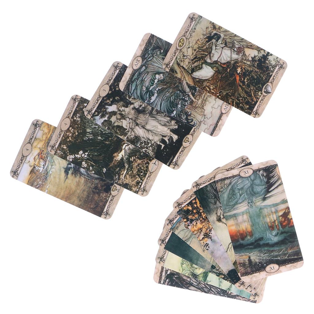 Hologrammpapier Wahrsage-Spielkarten Tarotkarten Unterhaltung Brettspiel Englische Version
