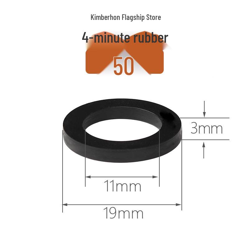 Silicone Rubber Gasket Shower Head Seal Ring, Water Heater Pipe Flat Washer, 4-6 Minute Installation.