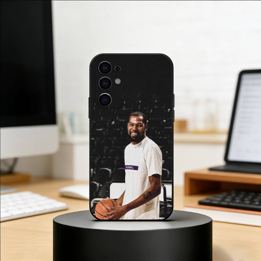 Basketball K-Kevin D-Durant 7 Phone Case For Samsung S25,S24,S21,S22,S23,S30,Ultra,S20,Plus,Fe,Lite,Note,10,Black Cover