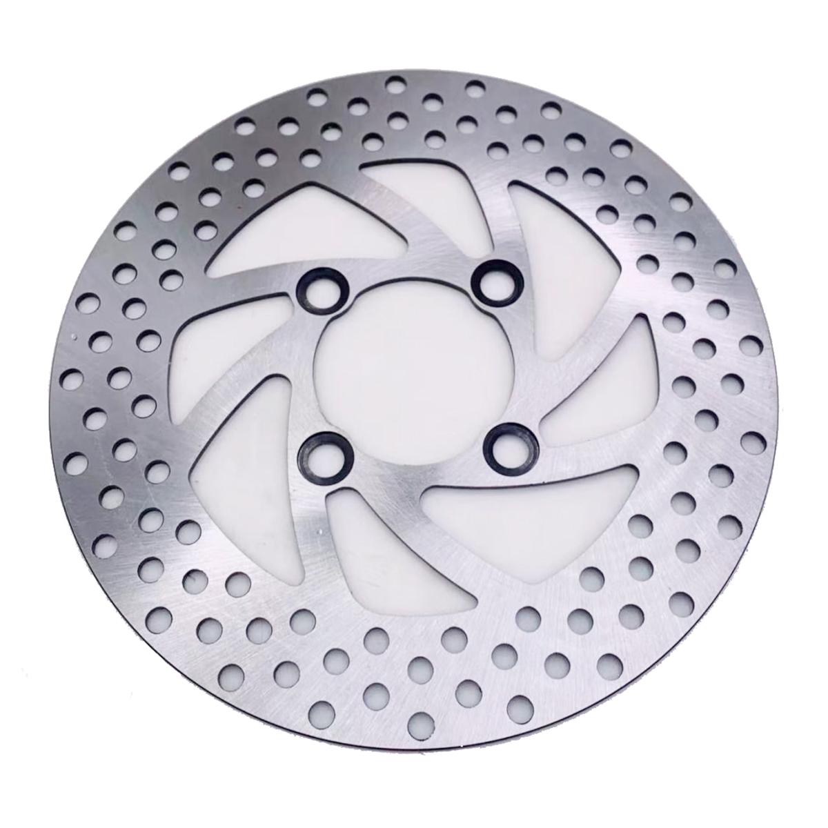 Universal 4 holes Aluminum alloy Floating disk motorcycle brake disc brake pads 220mm motorcycle Front disc brake Hole pitch 55m Fixed disc silver