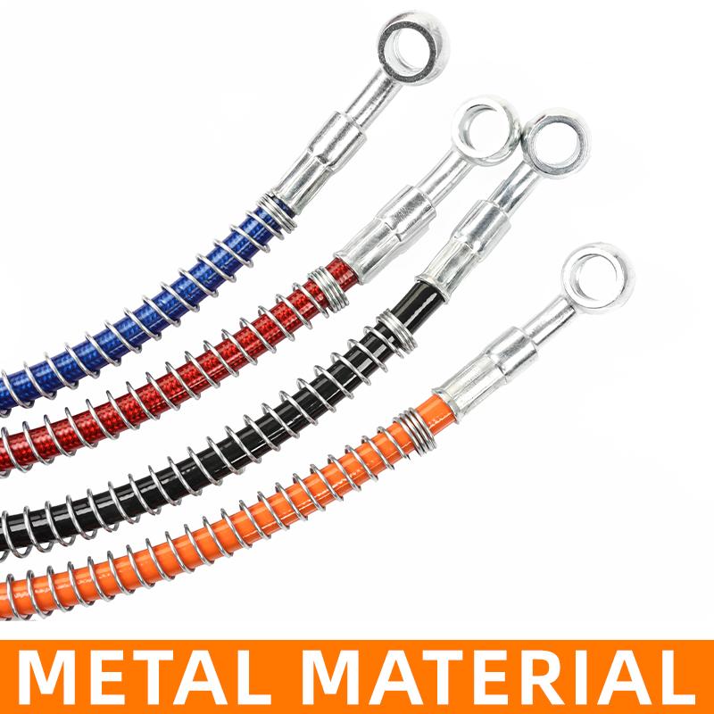 Motorcycle universal front and rear disc brake oil pipe electric scooter modification brake hydraulic pipe brake steel throat