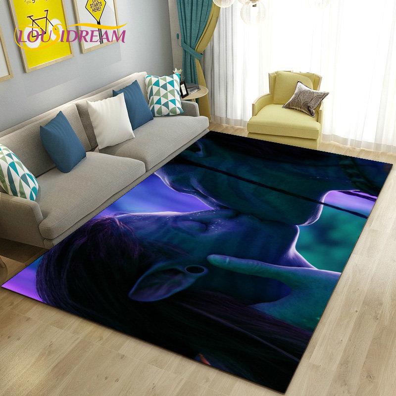 Tappeto Stampato HD del Film Avatar Grande, Tappeto per Soggiorno Camera da Letto Divano Zerbino Decorazione, Tappetino Antiscivolo per Giochi Bambini