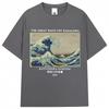 Japonský umělecký styl Velká vlna u Kanagawy Hokusai Trička Muži Ženy 90. léta Vintage Manga Trička Oversized Bavlněné Tričko Dárky