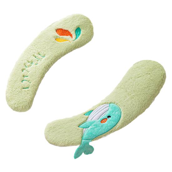 

Toilet Seat Cover Soft Flannel Non-Slip Washable Cushion Pad Cartoon Whale Pattern Stretchable Fit Round Elongated Square Toilet Seat