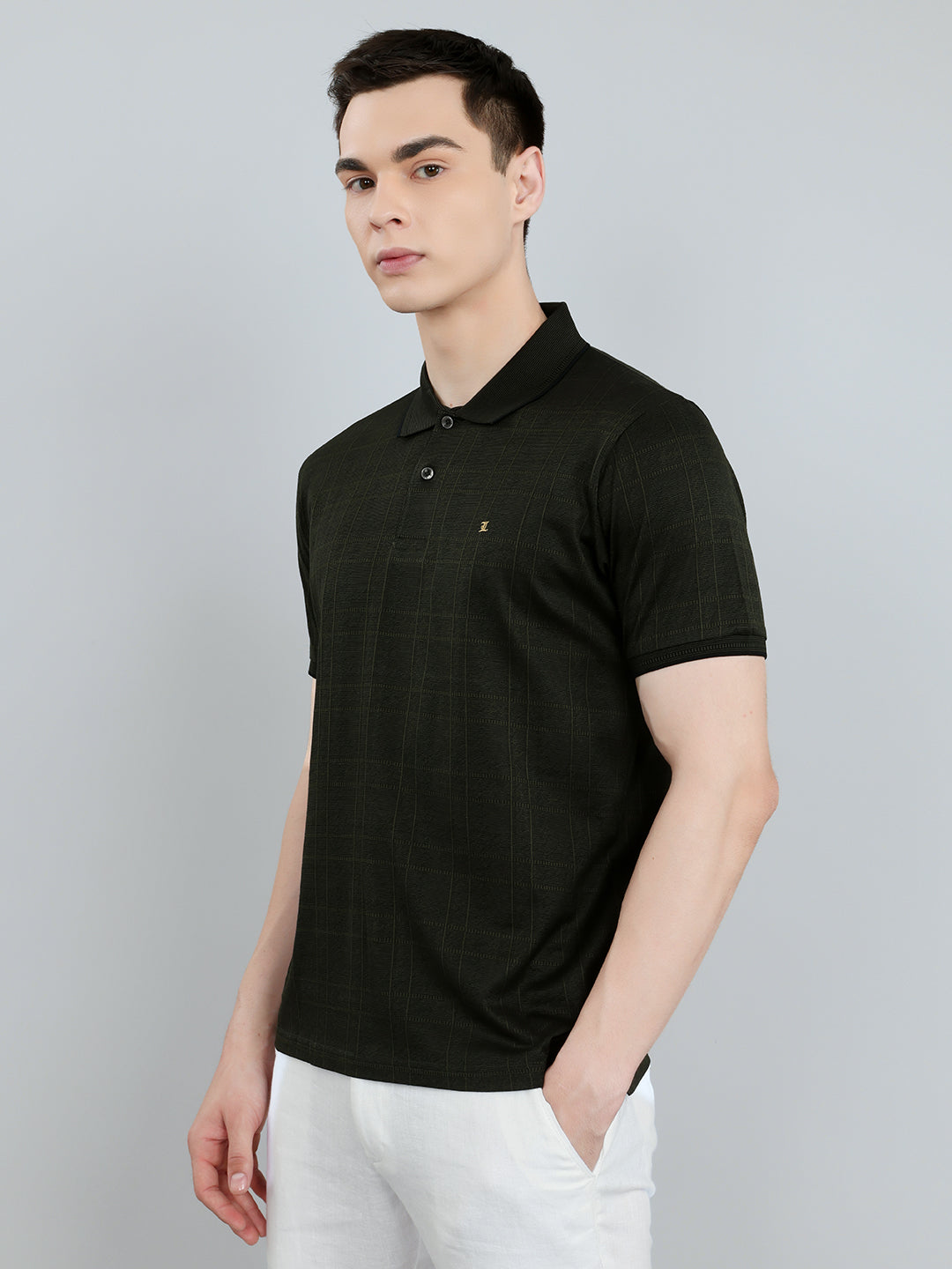 Monte Carlo Men Regular Fit Olive Tshirt M оливковый