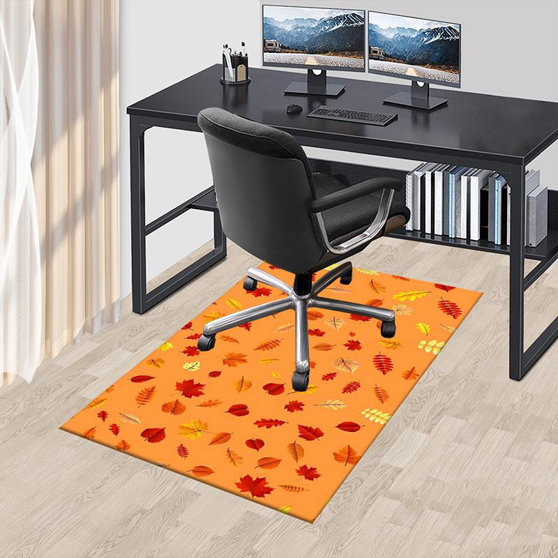 1PC Autumn Leaves Extra Large Non Slip Floor Carpet, Office, Family, Studio Large Area Rug Indoor Rugs, Bold Statement Piece
