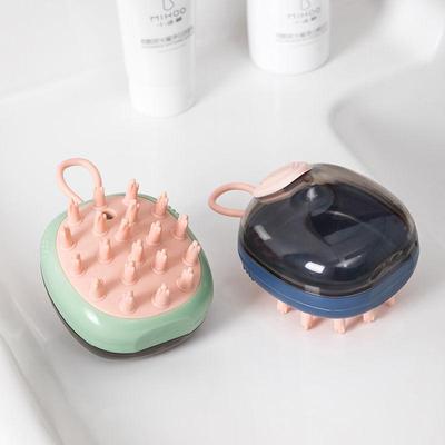Automatic Silicone Scalp & Pet Bath Brush with Liquid Dispenser