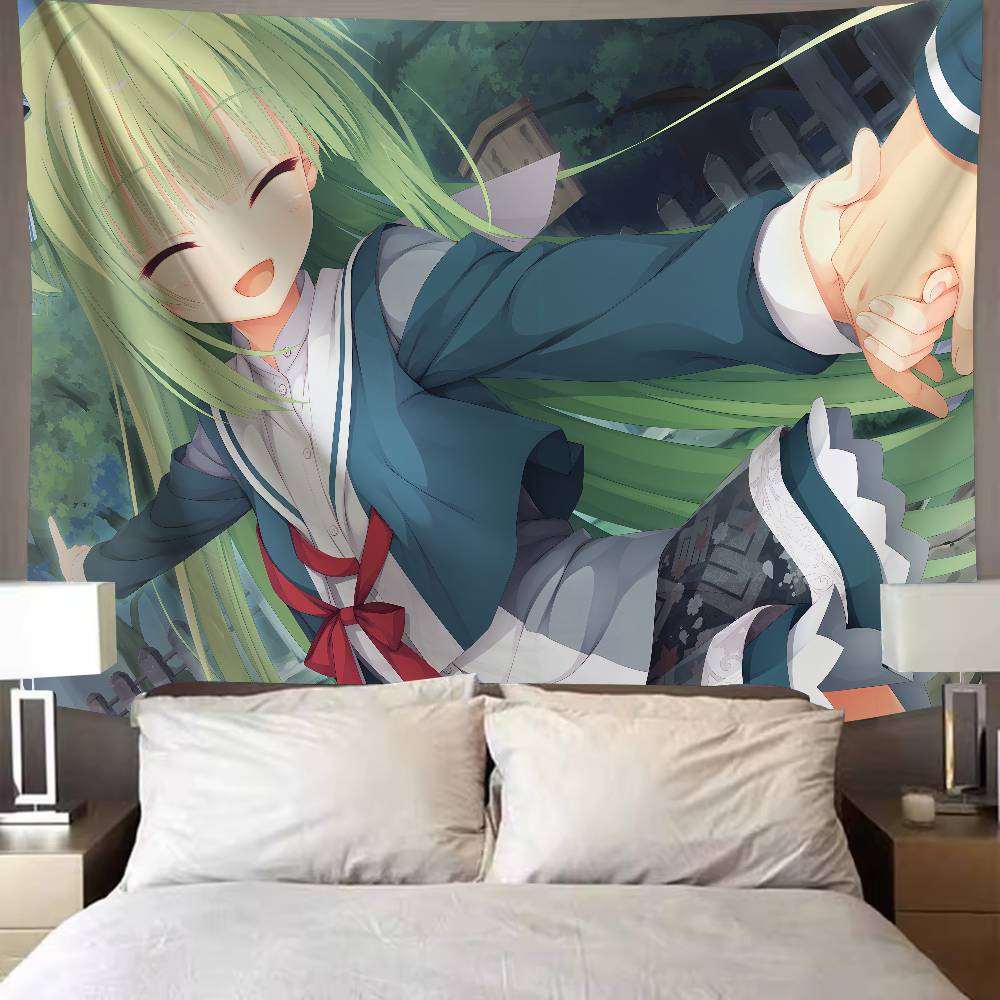 Kawaii Murasame Söt Galgame Senren Banka Flickrum Väggbonad Heminredning Väggkonst Väggbonader Sovsal Bakgrundstyg Gåva
