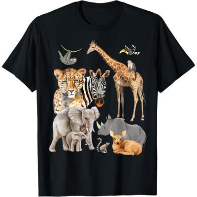 Wildlife Safari Party Animal Design T-Shirt