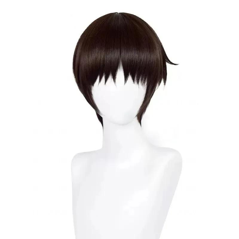 Perucă Cosplay Anime Ikari Shinji Femei 30cm Scurtă Culoare Căprui Închis Perucă Cosplay Anime Peruci Cosplay Sintetice Rezistente la Căldură black