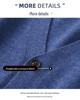 Men's V-neck Wool Cardigan: Autumn/Winter Business Casual Solid Color Long Sleeve, Warm Loose Knit Outerwear.