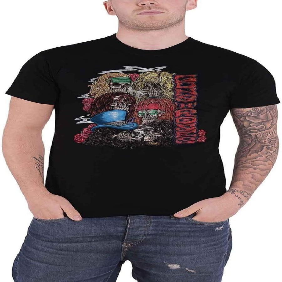 Guns N Roses - Stacked Skulls [T-Shirt] Small XXXXXL чёрный