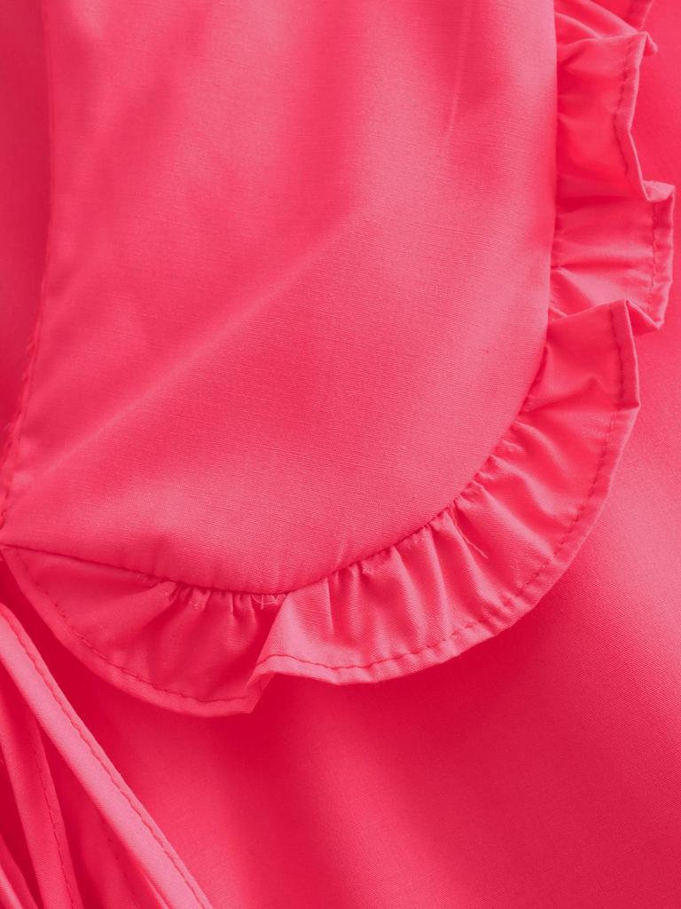 2024 Summer Solid Color Lapel Cardigan Women's Slim Fit Tie Waist Long Sleeve Shirt B63060