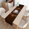2 Stück Lange Leinen Feiertags Dekorative Tischdecke Staubtuch Platzset