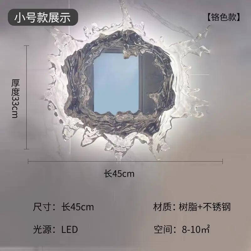 

Современный светодиодный настенный светильник для ванной комнаты, спальни, домашнего декора, декора стены с эффектом брызг, прикроватного фона, зеркального светильника