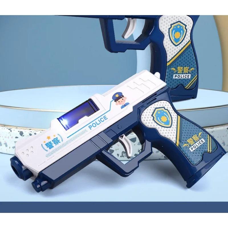 Kids Sound Light Music Children Pistol Toy Projected Non-firing Police Role Playing Props Toy Gun Gift for Boys