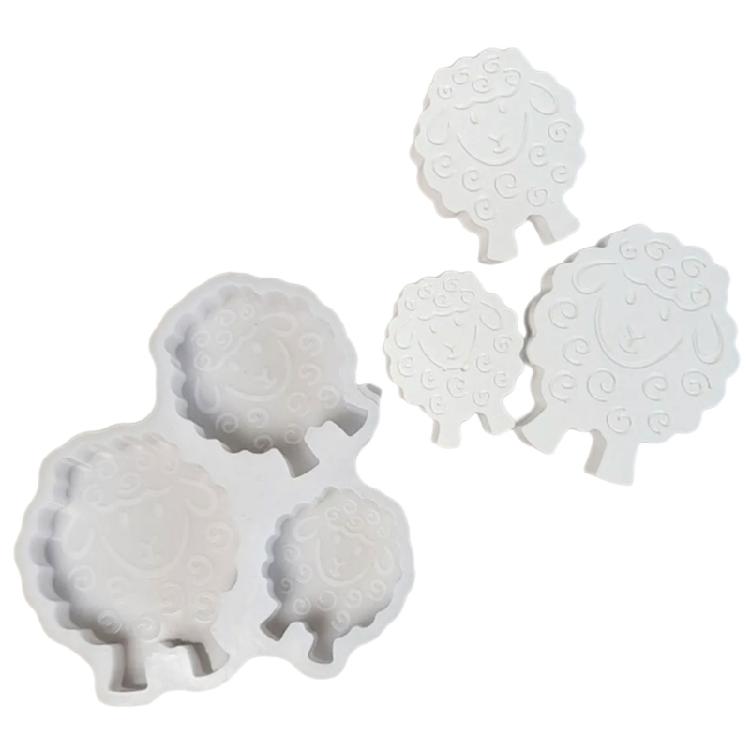 

Animal Sheep Statue Silicone Molds for Candle Soap Chocolate Candy Cake Fondant Decoration Cement Gypsum Silicone Molds 1
