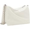 New CALVIN KLEIN Synthetic Material One Shoulder Crossbody Small Square Bag Pillow Bag Women's Ivory White DH3570-115