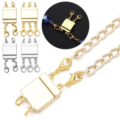 Necklace Connector Layering Magnetic Necklace Clasp Multi Strands Clasps for Layered Bracelet