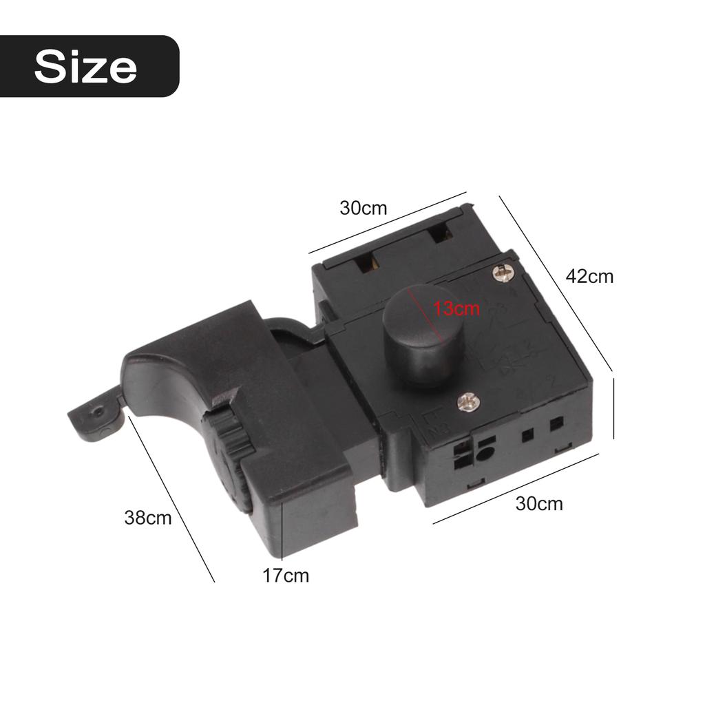 Speed Regulating Switch Plastic Shell Trigger Switch Lock On Power Tool Electric Drill Speed Control Trigger Button Switch