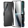 Tempered Glass Screen Protector + Metal Aluminum Bumper+PC Backplane Shockproof Protective Phone Case For Sony Xperia 1 VII