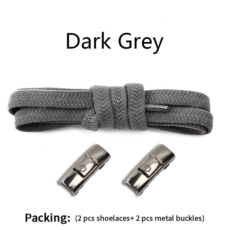 New Press Lock Shoelaces Without ties 8MM Width Flat Elastic Laces Sneakers Kids Adult No Tie Shoe laces for Shoes Accessories