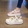With Skirt Sandals Women's Summer New Versatile Fashion Retro Comfortable Casual Platform Beach Shoes