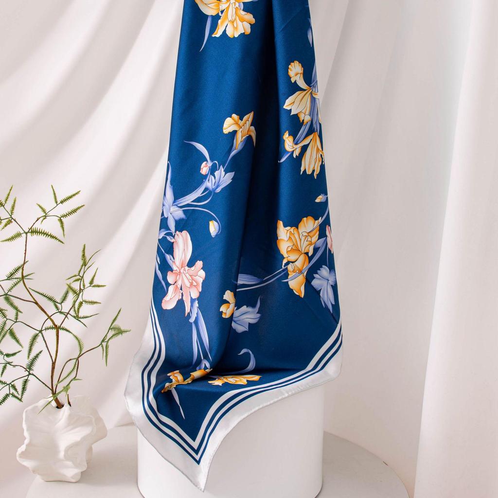 2026 Mulberry Silk Square Scarf: High-End Printed Necktie Shawl Gift for Elders