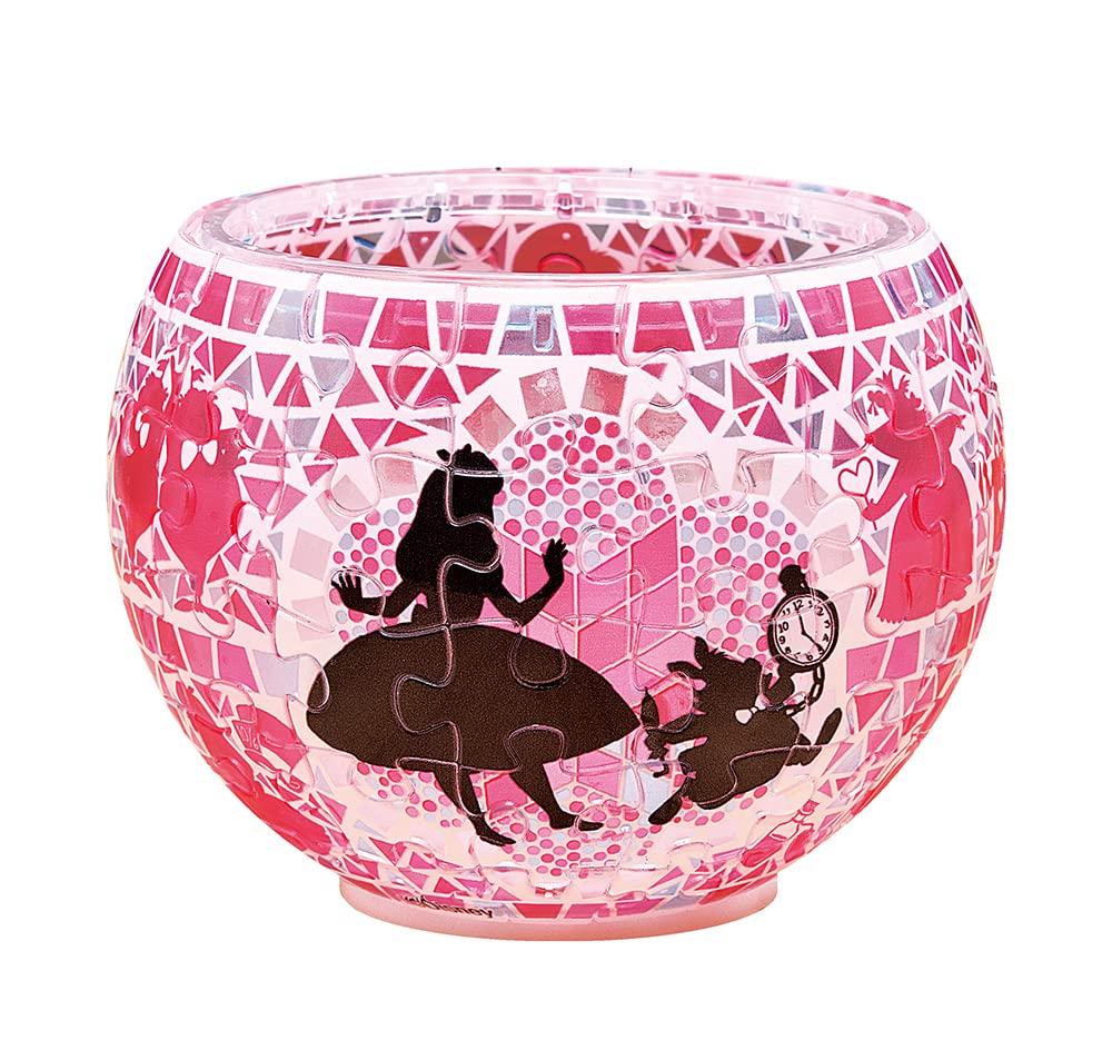 

Yanoman Jigsaw Lampshade Disney Glass Mosaic Alice Includes Piece Request Postcard and Dedicated LED Stand 80-Piece Puzzle, Puzzle, (10x14.7cm),