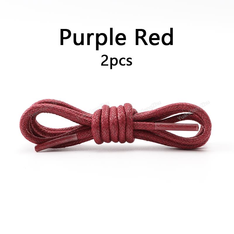Cotton Waxed Shoelaces Round Oxford Shoe Laces Boots Laces for Shoes Waterproof Leather Shoelace 60/80/100/120/140/180cm 1Pair