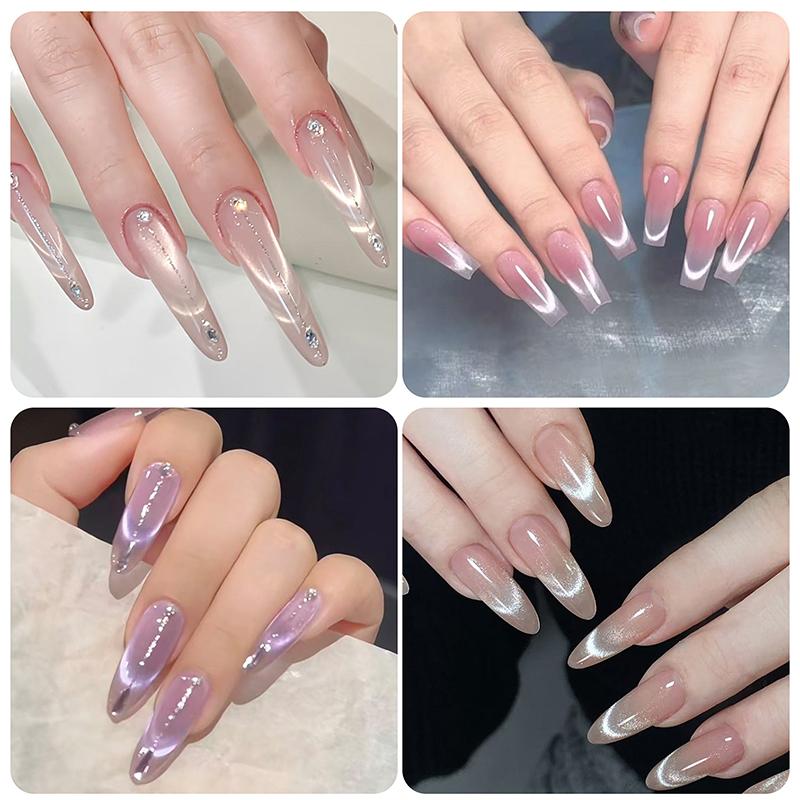 2 In 1 Magnetic Stick Double Head French Cat Eye Nail Magnet Set Big Y-Shaped Clip Diy Manicure Gel Polishing Magnet Combination